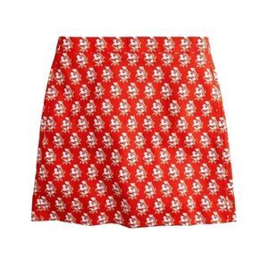J Crew Bright Floral Stretch Mini Skirt Sz 8
